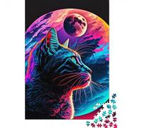 Starry Cat-101 Jigsaw Puzzle 1000 Pieces for Adults Leisure, 52x38cm/1000pcs