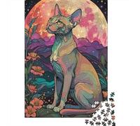 Starry Cat-116 1000 Piece Puzzle for Relaxing Weekends, 52x38cm/1000pcs