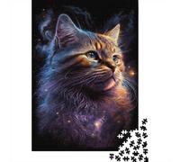Starry Cat-151 1000 Piece Puzzle for Cozy Nights, 70x50cm/1000pcs