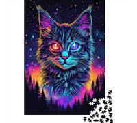 Starry Cat-95 1000 Piece Puzzle for Cozy Nights, 70x50cm/1000pcs