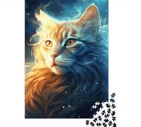 Starry Cat-97 1000 Piece Puzzle for Relaxing Weekends, 52x38cm/1000pcs