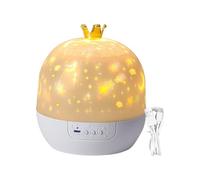 Starry Celestial Orb - Night Light Projector for Bedroom | 360 Degree Rotating Room Projector, Soothing Toy with Music for Nurseries, Galaxy Ceiling Displayer, Sleep Aid Device for