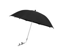 STARRY CITY Baby Pram Parasol with Adjustable Clamp,Clip on Buggy umbrella,Fixing Device UPF 50+ Great for Pushchair,Strollers(Black)