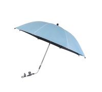 STARRY CITY Pushchair Umbrella 75 cm Diameter Baby Universal Parasol with Adjustable Clip with Clip on Buggy 50+ UV with Clip on Sun Protection for Children (Blue)