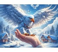 Starry Cloud Bald Eagle 300 Piece Count Premium Jigsaw Puzzle Magical Cosmic Creatures For Adults Teens 14+ Concentration Training Indoor Game Family Game Night Creativity Gift Giving 300 PCS/40x28cm