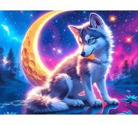 Starry Colorful Cat 500 Piece Pack Classic Jigsaw Puzzle Animal Pet Couple Puzzle Partners Ultra Difficult Wall Decor Easter New Year Creativity & Gift Giving 500 PCS/52×38cm