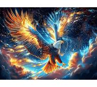 Starry Colorful Phoenix 1000 Pcs Jigsaw Puzzle Bundle Radiant Whimsical Menagerie Family Puzzle Lovers Fun Family Game Mindful Activity Spring Durable Cardboard 1000 PCS