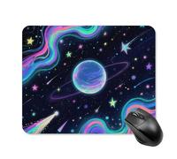 Starry Cosmos Mouse Pad Square Mice Mat Waterproof Computer Mousepad with Non-Slip Rubber Base Wireless Mice Pad for Laptop Office Home Personalized Gaming Mousepad 20 * 25cm