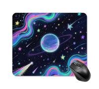 Starry Cosmos Mouse Pad Square Mice Mat Waterproof Computer Mousepad with Non-Slip Rubber Base Wireless Mice Pad for Laptop Office Home Personalized Gaming Mousepad 25 * 30cm