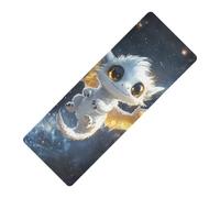 Starry Cute Baby Dragon Illustration printed natural yoga mat Thick 1 mm for men non slip, with bags tapete para ejercicio 71x26 inches