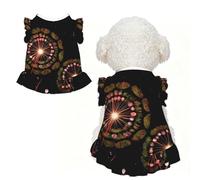 Starry Dandelion L Pet Apparel for Small Dogs-Cute Summer Outfit for Puppy, Soft Breathable Pet Clothes for Cat