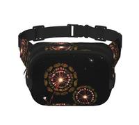 Starry Dandelion Printed multifunctional waist bag, unisex trendy messenger bag, travel sports storage bag