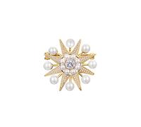 Starry Dazzling Micro-encrusted Eight-pointed Star Shirt Brooch Pin Brooch Dress Coat Accessories