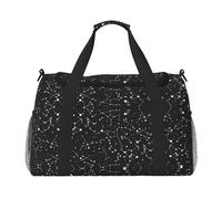 Starry Divination Constellation Travel Duffel Bag Large Foldable Waterproof Overnight Bag Beach Swim Bags Pool Sports Gym