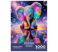 Starry Elephant Jigsaw Puzzles for Adults Animal Puzzle Game 1000 Jigsaws Impossible Puzzle for Adults Gifts 70x50cm/1000pcs