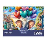 Starry Elephant Jigsaws 1000 Piece Puzzle Impossible Suitable for Decompression And Wall Decor for Adults And Kids 52x38cm/1000pcs