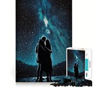 Starry Embrace Jigsaw Puzzles 1000 Pieces for Adults Boost Recall Relax Mind Accurate Edge Santa Wish List 38x26cm