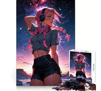 Starry Eyed Adventurer 1000 Pieces Jigsaw Puzzles for Adults Smart Game Stress Release Pattern Assembly Xmas Surprise 38x52cm