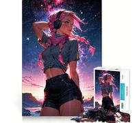 Starry Eyed Adventurer 1000 Pieces Jigsaw Puzzles for Adults Smart Game Stress Release Pattern Assembly Xmas Surprise 38x52cm