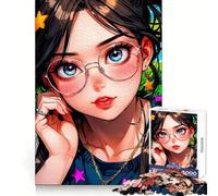 Starry-Eyed Daydreamer for Adults 1000 Piece Jigsaw Puzzle Mind Puzzle Relaxing Fun Image Assembly Warm Surprise 38x26cm