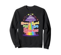Starry Eyed for Alien Encounter Stories Humor Sweatshirt