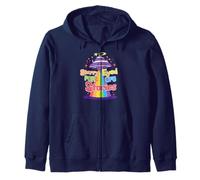 Starry Eyed for Alien Encounter Stories Humor Zip Hoodie