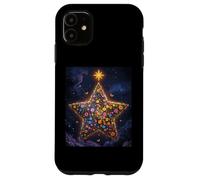 Starry Flowers Celestial Garden Stars Clouds Christmas Eve Case for iPhone 11
