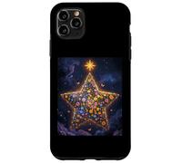 Starry Flowers Celestial Garden Stars Clouds Christmas Eve Case for iPhone 11 Pro Max