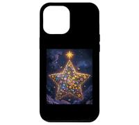 Starry Flowers Celestial Garden Stars Clouds Christmas Eve Case for iPhone 12 Pro Max