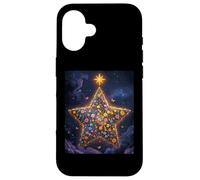 Starry Flowers Celestial Garden Stars Clouds Christmas Eve Case for iPhone 16