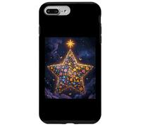 Starry Flowers Celestial Garden Stars Clouds Christmas Eve Case for iPhone 7 Plus/8 Plus