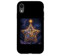 Starry Flowers Celestial Garden Stars Clouds Christmas Eve Case for iPhone XR