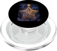 Starry Flowers Celestial Garden Stars Clouds Christmas Eve PopSockets PopGrip for MagSafe