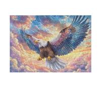 Starry Flying Eagle 300 Piece Jigsaw Puzzle for Adults Home Library Decor Intellectual Challenge Precision Cut for Intellectuals 300 PCS