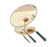 STARRY G Cooking Spoon Rest with Lid Holder, Kitchen Utensil Rest with Drip Pad, Heat-Resistant Pot Cover Holder Stand, Transprent Countertop Organiser Rack for Ladles, Spatula, Flatware Storage Rack