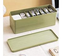 STARRY G Double Layer Cable Tidy Box with Lid, 14 Grids Cable Organizer Box, Large Cable Storage Box for Wire/Charger Plug/Power Strips, Cable Management Box (Free 3M Cable Ties Roll)