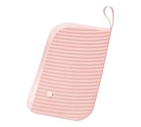 STARRY G Mini Washboard, Portable Washboard with Handle, Washing Clothes Board for Panty Socks Kids Clothing, Non-Slip Hand Wash Board, Laundry Cleaning Tool for Home Travel - Light Pink