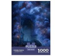 Starry Gate Puzzles 1000 Piece Challenge Toy Adults And Children Mystical Castle Impossible Jigsaw Puzzle Educational Challenge Brain Exercise Home Decoration Gift 70x50cm/1000pcs