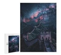 Starry Great Wall of China Jigsaw Puzzle, 500 PCS, Relaxing Activity for Adults, An Engaging Indoor Activity for Quiet Evenings, at Home