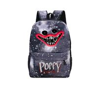 (Starry Grey) Backpack Poppy Playtime Kids Boys Girls Student School Bag Travel Gift Rucksack