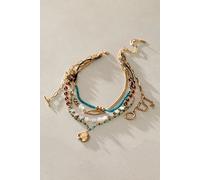 Starry Layer Necklace at Free People in Foliage Green - female