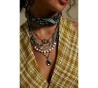 Starry Layer Necklace at Free People in Olive - female