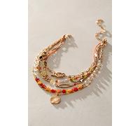 Starry Layer Necklace at Free People in Papaya - female