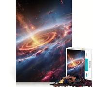 Starry Light Space Collage 1000 Piece Jigsaw Puzzle for Teenagers Brain Challenge Toy Relax Time Precise Cut Art Display 38x52cm