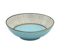 Starry Mart Minoyaki Wabi Tokusa Small Bowl - Traditional Japanese Ceramic Dish Ø14cm | H4cm (Blue)