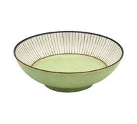 Starry Mart Minoyaki Wabi Tokusa Small Bowl - Traditional Japanese Ceramic Dish Ø14cm | H4cm (Green)