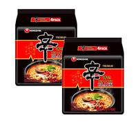 Starry Mart NS BLACK Ramyun Premium Ramen Korean Spicy Instant Noodles 130g (Pack Of 8) HALAL