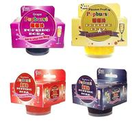 Starry Mart Popping Boba for Bubble Tea, Cocktails, Dessert Topping, Smoothie 130g - 4 Assorted Flavours