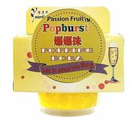 Starry Mart Popping Boba for Bubble Tea, Cocktails, Dessert Topping, Smoothie 130g - Passion Fruit Flavour