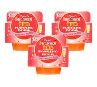 Starry Mart Popping Tapioca Pearls Bubbles for Bubble Tea, Cocktails, Dessert Topping, Smoothie 130g - Peach (Pack of 3)